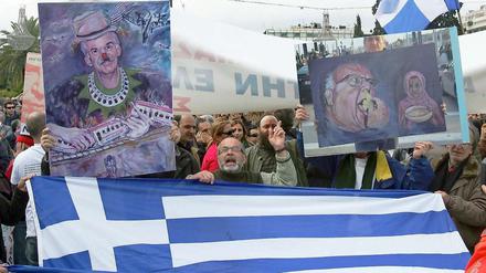 Streik und Demonstrationen in Athen.