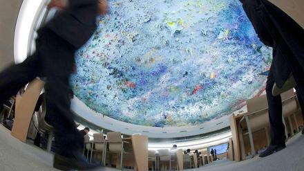 In diesem prunkvollen Saal tagt der Menschenrechtsrat der UN.