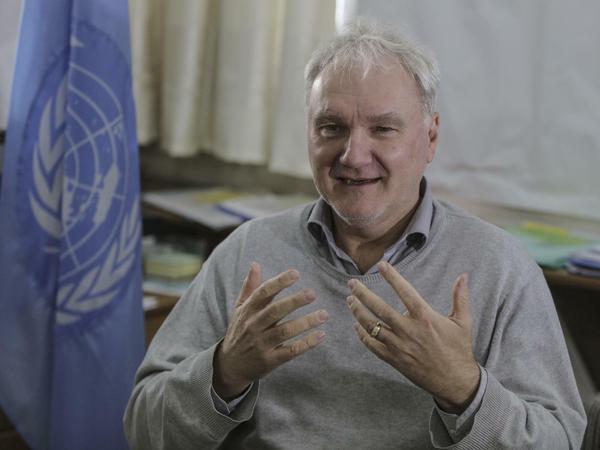 Matthias Schmale ist höchster Repräsentant des UN-Hilfswerks für Palästina-Flüchtlinge in Gaza. Er organisiert die Hilfe der Vereinten Nationen im Küstenstreifen. 