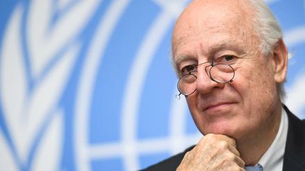 UN-Sondergesandter Steffan de Mistura: „Dass sich die USA und Russland verständigen, ist essenziell dafür, dass es in Syrien irgendwann Frieden gibt.“ 