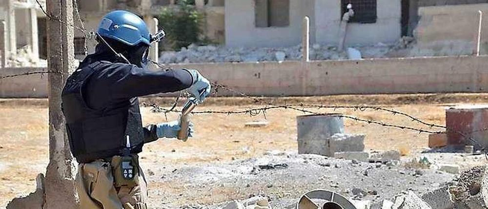 UN-Inspekteur sucht nach Spuren von Chemiewaffen in Syrien
