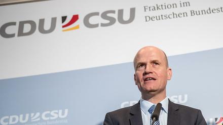 Ralph Brinkhaus (CDU), neu gewählter Fraktionsvorsitzender der CDU/CSU Fraktion im Bundestag.