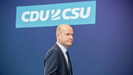 Ralph Brinkhaus, Vorsitzender der CDU/CSU-Bundestagsfraktion, kritisiert, dass im Ampel-Papier nichts zur Finanzierung steht.