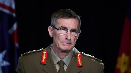 Angus Campbell, Chef der australischen Verteidigungsstreitkräfte, stellt den Untersuchungsbericht über den Afghanistan-Einsatz vor.