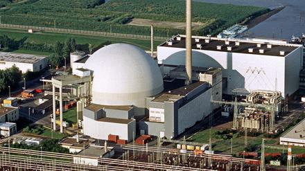 Das Atomkraftwerk Unterweser bei Esenshamm.