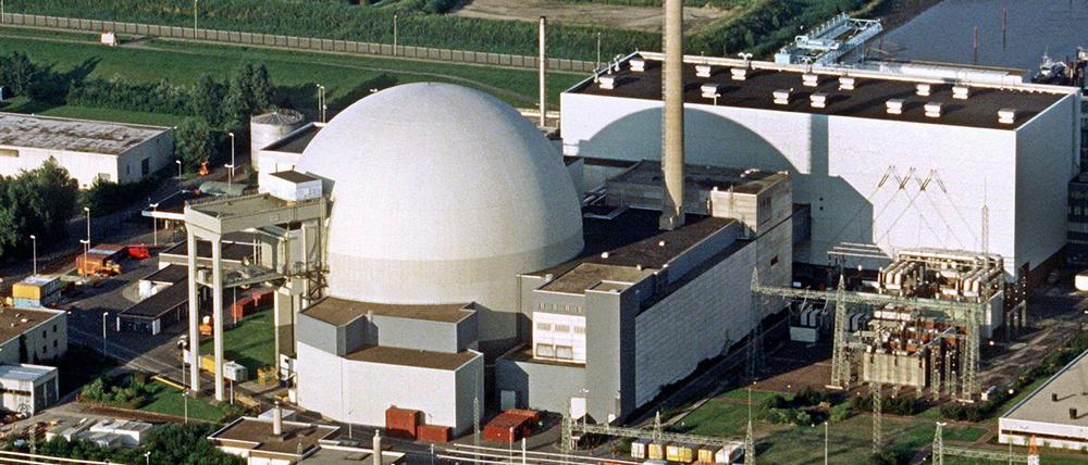 Das Atomkraftwerk Unterweser bei Esenshamm.