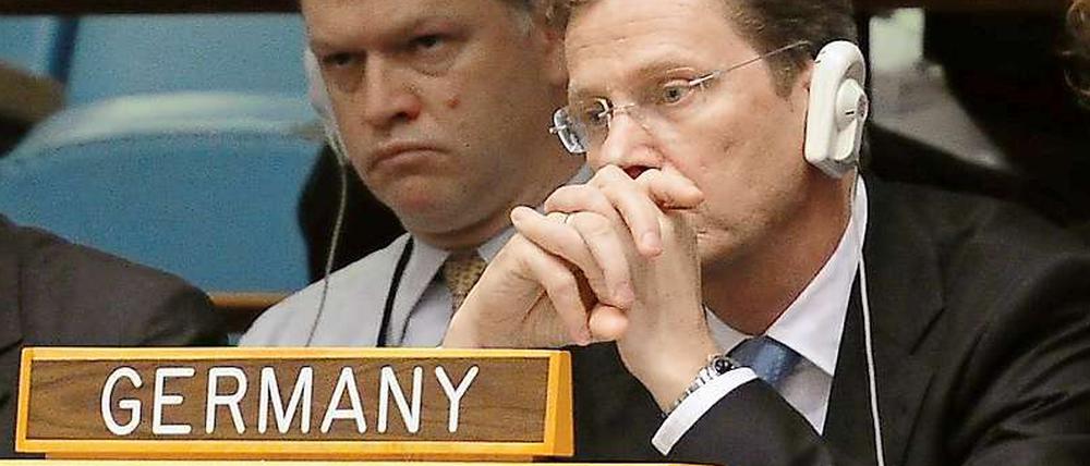 Strebt eine gewichtigere Rolle Deutschlands in der UN an: Außenminister Guido Westerwelle (FDP).