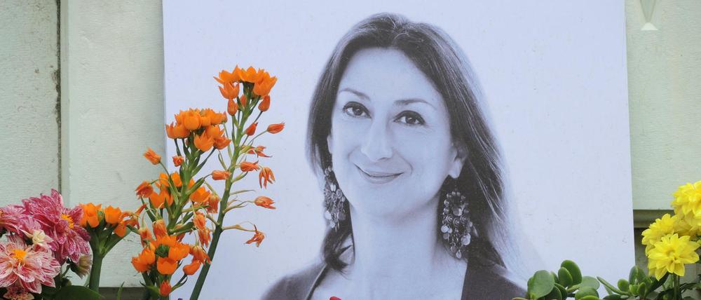 Gedenken an die ermordete Journalistin Daphne Caruana Galizia