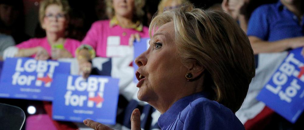 Macht Druck auf den FBI-Chef: US-Präsidentschaftskandidatin Hillary Clinton 