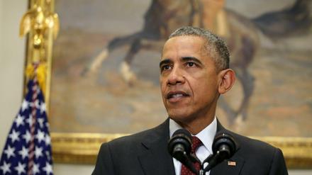 Barack Obama verhängte Strafmaßnahmen wegen Unterstützung des syrischen Machthabers Baschar al Assad.