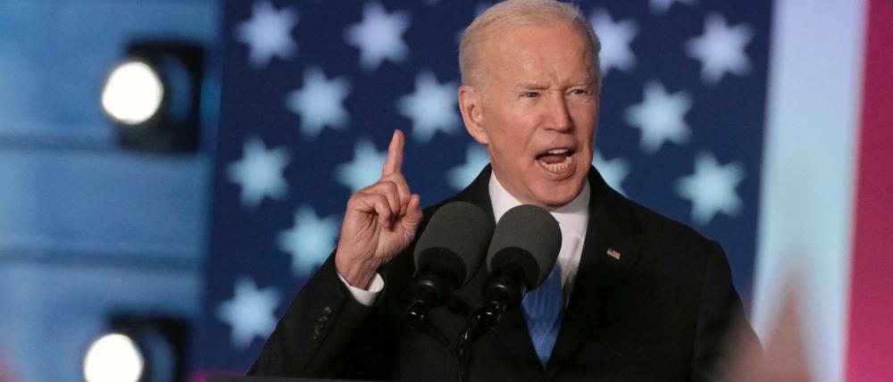 US-Präsident Joe Biden stellte am Samstagabend Russlands Machthaber Wladimir Putin infrage.