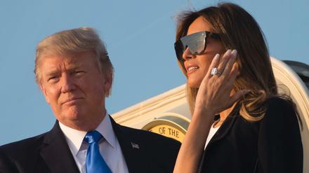 US-Präsident Donald Trump und seine Frau Melania 