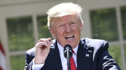 Im Rosengarten des Weißen Hauses kündigte US-Präsident Donald Trump an, den Pariser Klimavertrag kündigen zu wollen. 