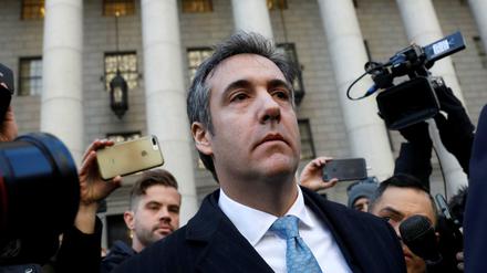 Trumps Ex-Anwalt Michael Cohen beim Verlassen des Gerichts in New York am Donnerstag.