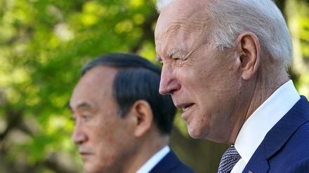 US-Präsident Joe Biden und Japans Ministerpräsident Yoshihide Suga