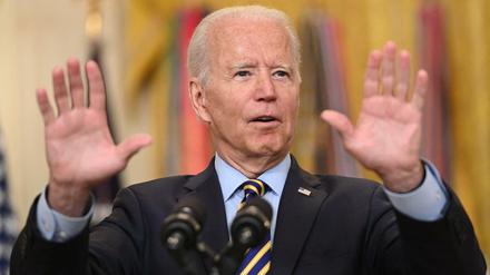 US-Präsident Joe Biden spricht über den Anzug aus Afghanistan.