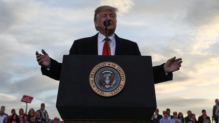 Präsident Donald Trump bei einem Auftritt in Missoula, im US-Bundesstaat Montana.