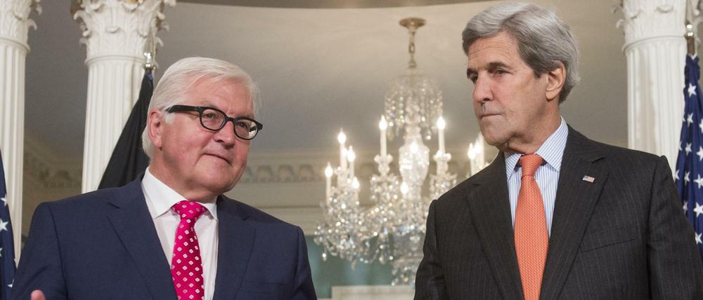John Kerry und Frank-Walter Steinmeier in Washington.