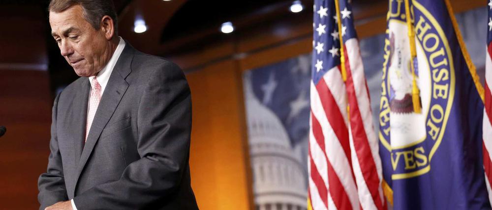 John Boehner hatte es zunehmend nicht nur mit dem demokratischen Gegner zu tun, sondern auch mit der Opposition in den eigenen Reihen.