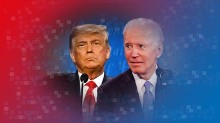 Sind am Donnerstagabend das letzte Mal vor der US-Wahl bei einem TV-Duell gegeneinander angetreten: Trump und Biden