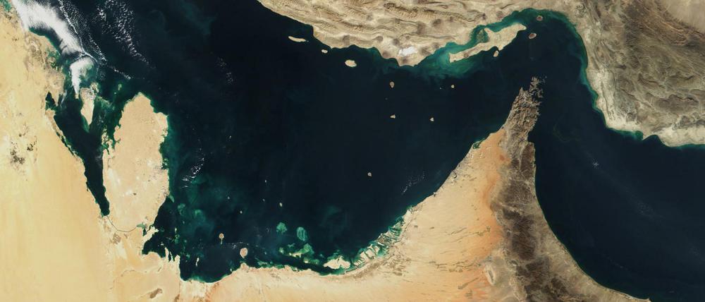Der Persische Golf, die Straße von Hormus und der Golf von Oman in einer undatierten, von der NASA zur Verfügung gestellten Satellitenaufnahme