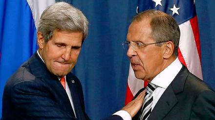 John Kerry und Sergej Lawrow.
