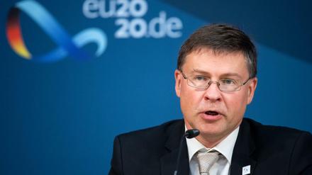 Der EU-Vizekommissionspräsident Valdis Dombrovskis.