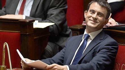Grund zur Freude: Manuel Valls hat die Vertrauensabstimmung im Parlament unbeschadet überstanden.