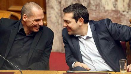 Griechenlands Finanzminister Yanis Varoufakis und Regierungschef Alexis Tsipras.
