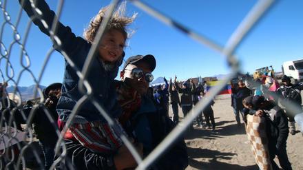 Venezolaner an der chilenischen Grenze.