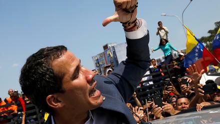 Der Interimspräsident Juan Guaidó startet seine Rundreise durch Venezuela. 