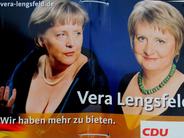 Vera-Lengsfeld-Plakate im Bundestagswahlkampf 2009.