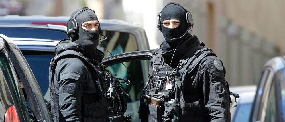 Anschlag verhindert: Französische Polizisten einer Spezialeinheit
