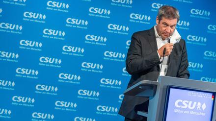 Markus Söder, CSU-Parteivorsitzender und Ministerpräsident von Bayern, kritisiert den Wahlkampf