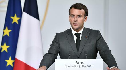 Staatschef Emmanuel Macron will am Montag Details einer möglichen Neuregelung erläutern.