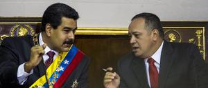 Staatschef Maduro (l.) und sein wichtigster Helfer Cabello.