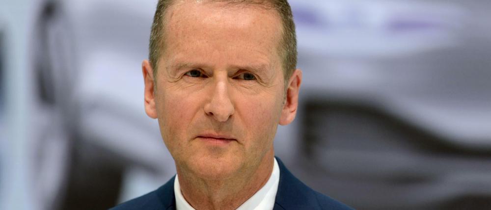 Herbert Diess, Vorstandsvorsitzender der Volkswagen AG, steht abermals wegen seiner Äußerungen in der Kritik. 
