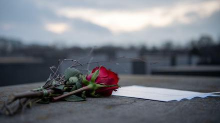 Vor dem Internationalen Tag des Gedenkens an die Opfer des Holocaust am Stelenfeld des Denkmals für die ermordeten Juden Europas.