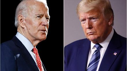Der Demokrat Joe Biden (l.) und der Republikaner Donald Trump.