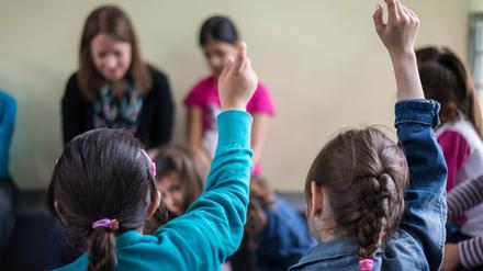 Erster Schritt zur Integration: In einer Vorbereitungsklasse werden Flüchtlingskinder auf die Teilnahme am regulären Schulunterricht vorbereitet.