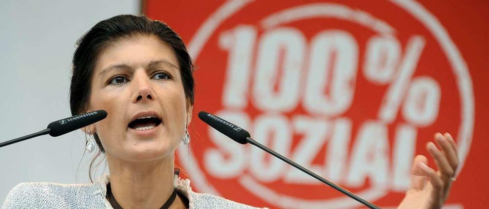Linke-Politikerin Sahra Wagenknecht freut sich über jede lebendige Debatte.