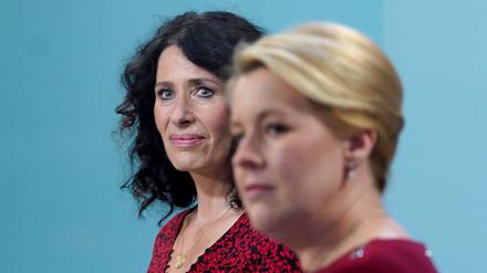 Die Spitzenkandidatin: Bettina Jarasch (Grüne) und Franziska Giffey (SPD)
