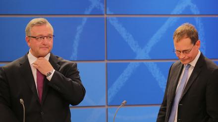 Und nun? Die Spitzenkandidaten Frank Henkel (CDU, links) und Michael Müller (SPD).