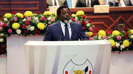 Seit 17 Jahren im Amt: Joseph Kabila, Präsident des Kongo, hier im Juli vor der Nationalversammlung.