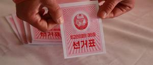 Die kommunistische Führung in Nordkorea lässt am Sonntag eine neue Oberste Volksversammlung wählen.