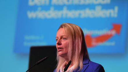 Die AfD-Spitzenkandidatin für die niedersächsische Landtagswahl, Dana Guth.