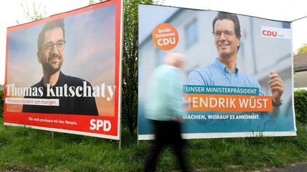 Wahlplakat zur Landtagswahl in Nordrhein-Westfalen.