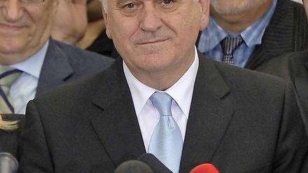 Wahlsieger Tomislav Nikolic befeuert die Furcht vor einem Politikwechsel Serbiens.