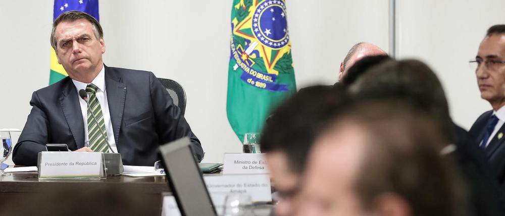 Unter Druck auch im Inland: Brasiliens Präsident Jair Bolsonaro