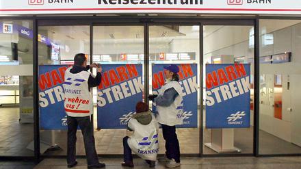 Ab Oktober wollen die Gewerkschaften Transnet und GDBA in einen Warnstreik treten.